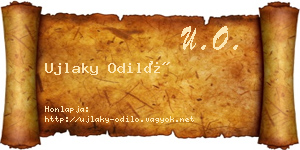 Ujlaky Odiló névjegykártya